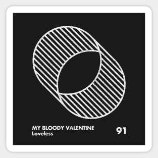 MBV / Loveless / Minimal Graphic Design Sticker